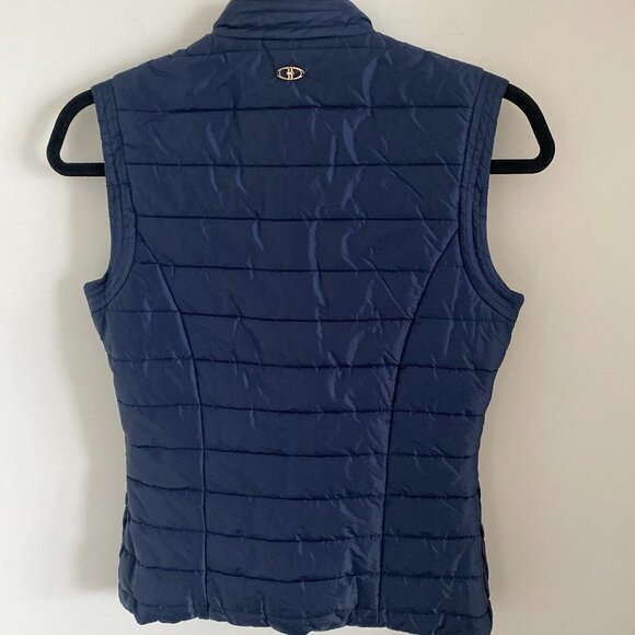 US POLO ASSN QUILTED OUTDOOR VEST TAILORED NAVY SIZE 36EU - Picture 2 of 8